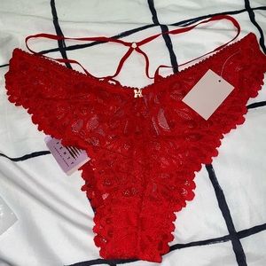 Savage X Fenty Lace Strappy Brazilian Panties